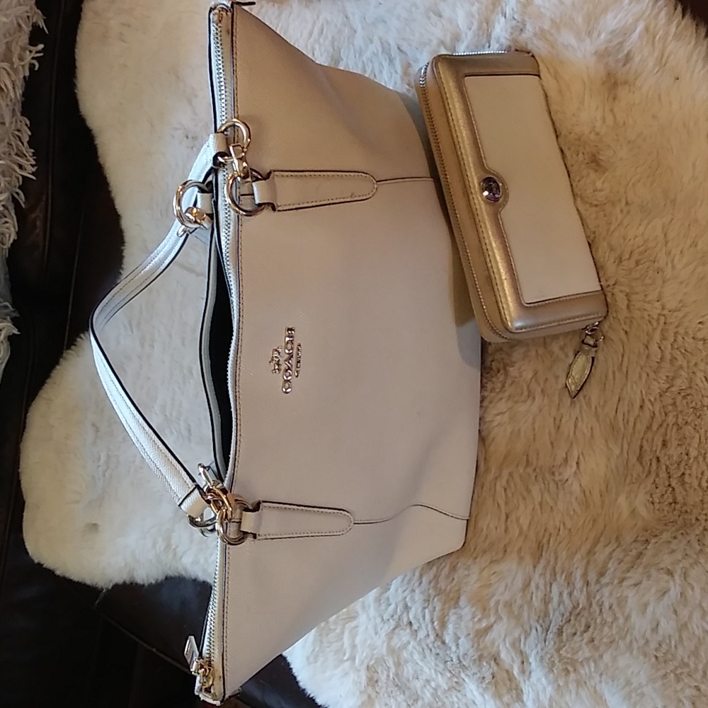 VGUC. Coach tote and coordinating expandable wallet.